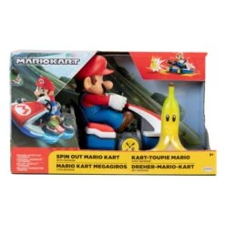 JAKKS PACIFIC Super Mario - Spin Out Mario Kart - 1 Stück -Spielzeug-Discounter 228300 39897860008 sma jakks supermariokartfigur 04
