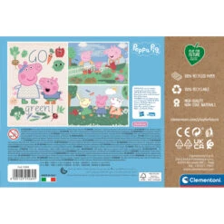 Clementoni Peppa Wutz - Play For Future Puzzle - 3 X 48 Teile -Spielzeug-Discounter 232729 8005125252695 puzzle peppa pig clementoni 03