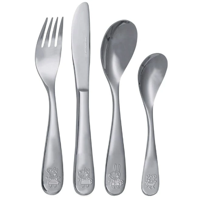Peppa Wutz - Edelstahl Besteckset - 4 Teile 2 Peppa Wutz - Edelstahl Besteckset - 4 Teile – Bild 2
