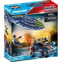 Playmobil® 70781 - Polizei-Fallschirm: Verfolgung Des Amphibien-Fahrzeugs - Playmobil® City Action