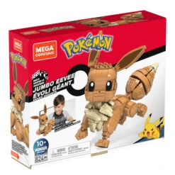 MATTEL Pokémon - Mega Construx - Jumbo Evoli -Spielzeug-Discounter 237088 887961852264 mattel bausatz jumbo evoli 02