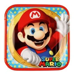 AMSCAN Super Mario - 8 Partyteller - Ca. 23 X 23 Cm