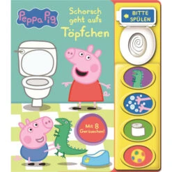 Peppa Wutz - Schorch Geht Auf´s Töpfchen - Soundbuch -Spielzeug-Discounter 244638 9781503766525 phoenix buch peppa pig toepfchen 01