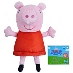 Hasbro Peppa Wutz - Plüschfigur Kicherspaß Mit Peppa - Ca. 19 Cm